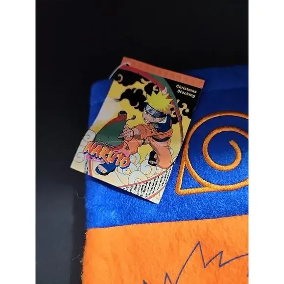 Naruto Shippuden Christmas Stocking Anime Orange With EXTRAS Holiday Shonen Jump - Picture 2 of 8